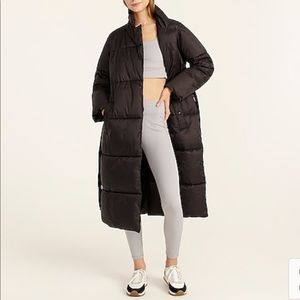 J.Crew PUFFER WRAP COAT WITH PRIMALOFT